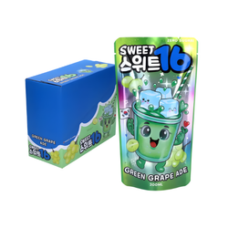 Napój gazowana o smaku winogronowym bez cukru SWEET16 200ml x 10szt/ op | Nuoc Co Gas Vi Nho Khong Duong SWEET16 200ml x 10szt/ op (5op/ krt) (0692)