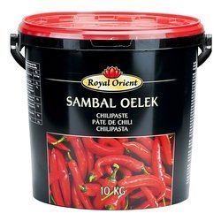 Pasta chilli oelek Sambal (czarne) ROYAL ORIENT 10kg | Ot Xo Sambal Thung Den ROYAL ORIENT 10kg