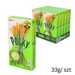 Banh Que Pocky Vi Tra Xanh Matcha Sua GLICO 33g x 10szt/ op