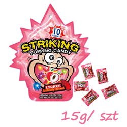 Musujące cukierki o smaku liczi HK 15g | Keo No Vi Vai HK 15g x 12szt/ op (4op/ krt) (65298)