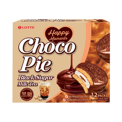 Banh Choco-Pie Vi Tra Sua Duong Den LOTTE 336g x 8op/ krt