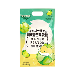 Żelki o smaku mango JJLD 80g | Keo Deo Boc Vo Vi Xoai Xanh JJLD 80g x 30szt/ krt (61524)