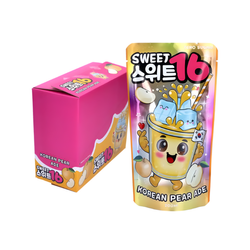Napój gazowana o smaku gruszki bez cukru SWEET16 200ml x 10szt/ op | Nuoc Co Gas Vi Le Khong Duong SWEET16 200ml x 10szt/ op (5op/ krt) (0698)