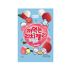 Żelki o smaku liczi BT21 76g | Keo Deo Boc Vo Vi Vai BT21 76g x 24szt/ krt (67538)