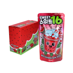 Napój gazowana o smaku arbuza bez cukru SWEET16 200ml x 10szt/ op | Nuoc Co Gas Vi Dua Hau Khong Duong SWEET16 200ml x 10szt/ op (5op/ krt) (0696)
