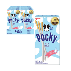 Pocky o smaku mleka z Hokkaido GLICO 40g x 10szt/ op | Banh Que Pocky Vi Sua Hokkaido GLICO 40g x 10szt/ op (12op/ krt)