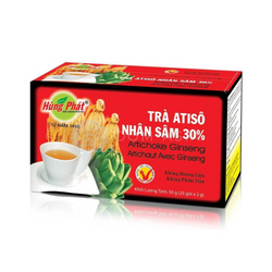 Herbata z żeń-szeniem i karczochem HUNG PHAT 50g | Tra Atiso - Nhan Sam HUNG PHAT 50g x 24op/ krt