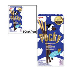 Pocky o smaku o smaku mlecznej czekolady GLICO 39g x 10szt/ op | Banh Que Pocky Vi Socola Sua GLICO 39g x 10szt/ op (12op/ krt)