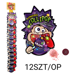 Musujące cukierki o smaku winogroną 13.8gx12szt/krt | Keo Que Va Keo No Vi Nho (13.8g x 12szt)/ op (4op/ krt) (65290)