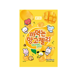 Żelki o smaku mango BT21 76g | Keo Deo Boc Vo Vi Xoai BT21 76g x 24szt/ krt (61146)