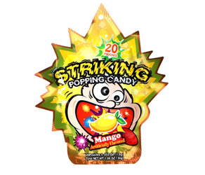 Musujące cukierki o smaku mango HK 30g | Keo No Vi Xoai HK 30g x 12szt/ op (4op/ krt) (65250)