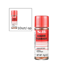 Mieszanka chili Nanami Togarashi S&B 15g x 10szt/ op | Bot Ot Mix Nanami Togarashi S&B 15g x 10szt/ op (16op/ krt)