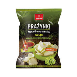Prażynki krewetkowe wasabi VIFON 100g | Snack Phong Tom Vi Wasabi VIFON 100g x 12szt/ krt