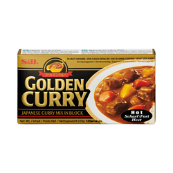Japońskie Golden Curry Ostre S&B 220g | Vien Gia Vi Nau Curry Nhat Vi Cay S&B 220g x 10op/ krt (50245)