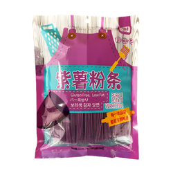 Cienki makaron z fioletowego ziemniaka JING YI GEN 500g | Mien Khoai Lang Tim Soi Nho JING YI GEN  500g x 20op/ krt