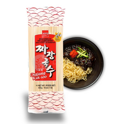 Makaron pszenny gatunku koreańskiego do Jajajangmyeon WANG 453g | Mi Soi Kho Nau Mi Tuong Den Jjajangmyeon WANG 453g x 24szt/ krt