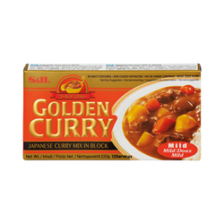 Japońskie Golden Curry łagodne S&B 220g | Vien Gia Vi Nau Curry Nhat Cay Nhe S&B 220g x 60op/ krt