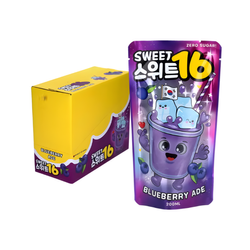 Napój gazowana o smaku jagodowym bez cukru SWEET16 200ml x 10szt/ op | Nuoc Co Gas Vi Viet Quat Khong Duong SWEET16 200ml x 10szt/ op (5op/ krt) (0695)