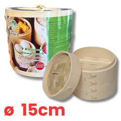 Bo Khay Hap (2 Tang) BA CAY DUA (bao gom nap) 15cm x  24op/ krt