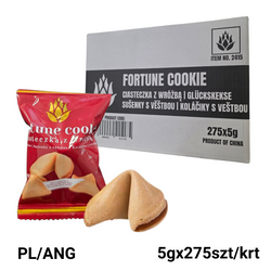 Ciasteczka szczęscia PITAYA (z językiem polskim) 5g x 270szt/ krt | Banh Loi Chuc (Loai Co Tieng Ba Lan) PITAYA 5g x 270szt/ krt