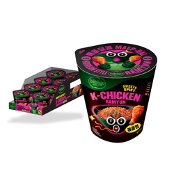 Ramen o smaku slodko–pikantnym w kubku BIBIGO 97.5g x 8szt/ krt | Mi Ramen Coc Vi Ga Cay Ngot BIBIGO 97.5g x 8szt/ krt