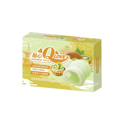 Mochi Nhan Kem Custard Vi Kiwi TAIWAN DESSERT 168g x 24op/ krt (45660)