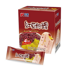 Lody z galaretką z czerwonej fasoli SHAOMEI 75g x 4szt/ op (6op/ krt) | Kem Vi Dau Do Va Thach 75g x 4szt/ op (6op/ krt)