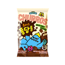 Churros przekąska z czarnym cukrem SWEET MONSTER 80g | Snack Churros Vi Dương Den SWEET MONSTER 80g x 20szt/ krt